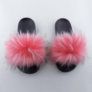 Fluffy Slidez Pink